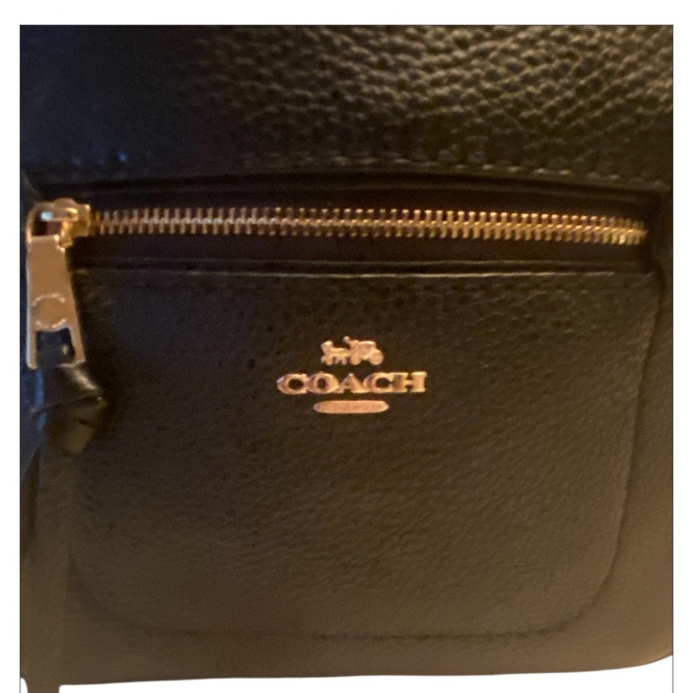 Coach Pebble Leather Andi Backpack Black F30530 - Picture 2 of 14